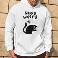 Stay Cat Gray Kapuzenpullover Lebensstil