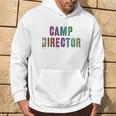 Summer Camp Director Family Camping Boss Sign Autograph Hoodie Lifestyle