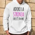 T Divertente Scritte Simpatiche Adoro Stronza In Me Felpa con cappuccio Estilo de vida