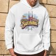 Vacanze Diiaggio Souvenir Skyline Di Barcellona Felpa con cappuccio Estilo de vida