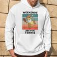 Vintage Carino Dinosauro Amante Weekend Sono Per Gli Amanti Del Tennis Felpa con cappuccio Estilo de vida