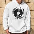 Vinyl Record Dj Record Retro Gray Kapuzenpullover Lebensstil