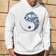 Yin Yang Bonsai Blu Bonsai Tree Giapponese Buddista Zen Felpa con cappuccio Estilo de vida
