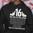 16Th Birthday Nager 16 Years Wie Geil Ist Das Denn Kapuzenpullover Lustige Geschenke