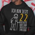 22Nd Birthday Man Ich Bin Jetzt 22 22Nd Birthday Kapuzenpullover Lustige Geschenke