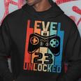 23 Anni Compleannoideogiochi Level 23 Unlocked 1998 Felpa con cappuccio Regalos divertidos