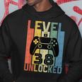 38 Anni Compleanno Regaloideogiochi Level 38 Unlocked Felpa con cappuccio Regalos divertidos