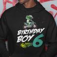 6° Compleanno Ragazzo 6 Anni Dirt Bike Motocross Rider Felpa con cappuccio Regalos divertidos