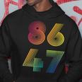 86 47 Anti Trump 8647 Impeach 47 Anti-Trump President Retro Hoodie Unique Gifts