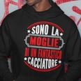 Abbigliamento Caccia Divertente Regalo Moglie Di Cacciatore Felpa con cappuccio Regalos divertidos