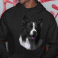 Adorabile Cane Border Collie Bianco Nero Felpa con cappuccio Regalos divertidos
