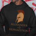 Alexander Ama Efestione Antico Greco Lgbt Gay Pride Felpa con cappuccio Regalos divertidos