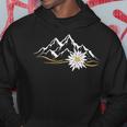 Alpi Montagne Edelweiss Svizzera Edelweiß Fiore Alpino Felpa con cappuccio Regalos divertidos