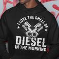 Amo L'odore Del Diesel Al Mattino I Camionista Felpa con cappuccio Regalos divertidos