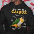 Anatomia Di Un Caique Uccello Animale Animale Zookeeper Felpa con cappuccio Regalos divertidos
