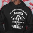 Andergehen Zur Therapie Ich Gehe In Die Berge Kapuzenpullover Lustige Geschenke