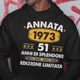 Annata 51 Compleanno 1973 51 Anni Compleanno Uomo Donna 1973 Felpa con cappuccio Regalos divertidos