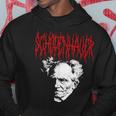 Arthur Schopenhauer Death-Metal Stile Filosofia Felpa con cappuccio Regalos divertidos