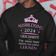 Ausbildung 2024 Bestanden Geschafft Ausbildung Kapuzenpullover Lustige Geschenke