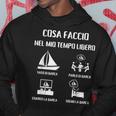 Barca Aela Uomo Divertente Idea Regaloelista Tempo Felpa con cappuccio Regalos divertidos