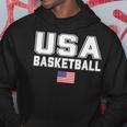 Basketball Usa Support The Team Bball Usa Flag Dream Felpa con cappuccio Regalos divertidos