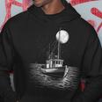 Bateau De Pêche Océan Capitaine Mer Cadeaux Étoiles Lune Nautique Sweat à capuche Cadeaux drôles