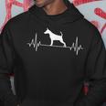 Battito Cardiaco Divertente Pinscher Nano Cane Felpa con cappuccio Regalos divertidos