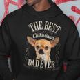 Best Chihuahua Dad Ever Chihuahuaintage Regalos Uomo Felpa con cappuccio Regalos divertidos