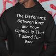 Birra Opinione Divertente Felpa con cappuccio Regalos divertidos