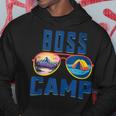 Boss Friend Camp Vacation Retro Camping Summer Sunset Tent Hoodie Unique Gifts
