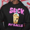 Bubble Tea Boba Suck My Balls DrinkGag Felpa con cappuccio Regalos divertidos