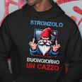 Buongiorno Un Caxxo Nano Stronzolo Nani Divertenti Felpa con cappuccio Regalos divertidos