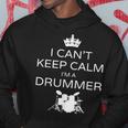 I Can't Keep Calm I'm A Drummer Musica Divertente Batteria Felpa con cappuccio Regalos divertidos