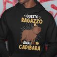 Capibara Regalo Questo Ragazzo Ama I Capibara Felpa con cappuccio Regalos divertidos