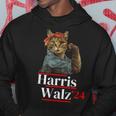 Cat Ladies For Kamala Walz Cat 2024 President Hoodie Unique Gifts
