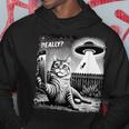 Cat Selfie Ufo & Alien Echt Jetzt Really Kapuzenpullover Lustige Geschenke