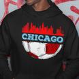 Chicago Skyline Chicago Soccer Futbol Lover Hoodie Personalized Gifts