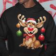 Christmas Reindeer Rudolph Kapuzenpullover Lustige Geschenke