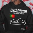 Circuito Famoso Contornoportimao Pista Corsa Fan Auto Da Corsa Felpa con cappuccio Regalos divertidos
