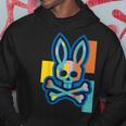 Colorful Skull And Crossbones Bad Rabbit Bunny Christmas Hoodie Personalized Gifts