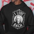 Compositore Di Musica Tedesco Di Bach Johann Sebastian Bach Felpa con cappuccio Regalos divertidos
