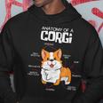 Corgi Regalo Anatomia Del Corgi Felpa con cappuccio Regalos divertidos