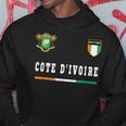 Cote D'ivoire Da Calcio Con Bandiera Felpa con cappuccio Regalos divertidos