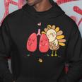 Cute Turkey Lung Respiratory Therapist Autumn Thanksgiving Hoodie Personalized Gifts