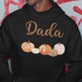 Dada Of Little Pumpkin First Birthday Autumn Pumpkin Hoodie Funny Gifts