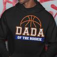 Dada Of Rookie 1St Birthday Basketball Theme Matching Party Hoodie Funny Gifts