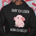 Darf Ich Leben Wenn Ich Belle Animal Loveeganegetarian Kapuzenpullover Lustige Geschenke