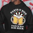 Darts Und Bier Darum Bin Ich Hier Dart Kapuzenpullover Lustige Geschenke