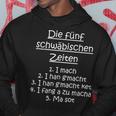 Die Fünf Schwäbischen Zeiten Schwäbische Sprüche Mauldasch Kapuzenpullover Lustige Geschenke