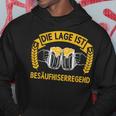 Die Lage Ist Besäufniserregend Sauf Bier German Kapuzenpullover Lustige Geschenke